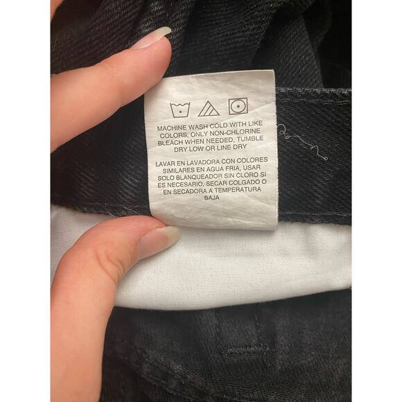 Rustler Straight Wide Leg Casual Black Jeans‎ Size 32x30 - Picture 8 of 9